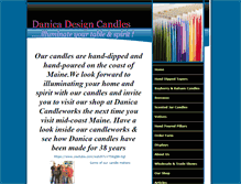 Tablet Screenshot of danicacandles.com